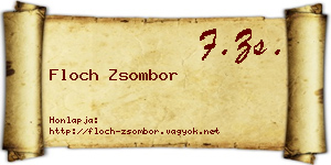 Floch Zsombor névjegykártya